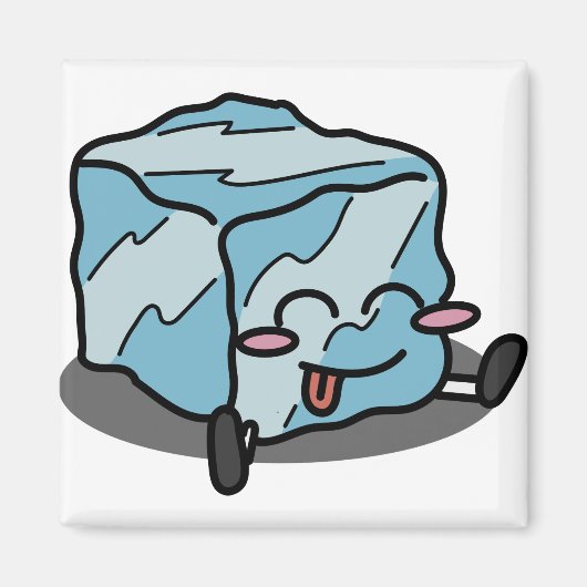 Aimant Cube de glace mec (Devant)
