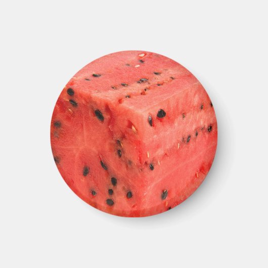 Aimant Cube d'origine frais de pastèque rouge sucrée (Devant)