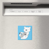 Aimant Cube d'ours polaire (In Situ (Lave-vaisselle))