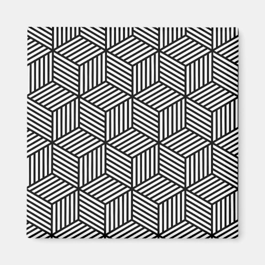 Aimant Cube Lines (Devant)
