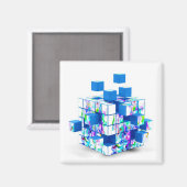 Aimant cube magique (Recto/Verso)