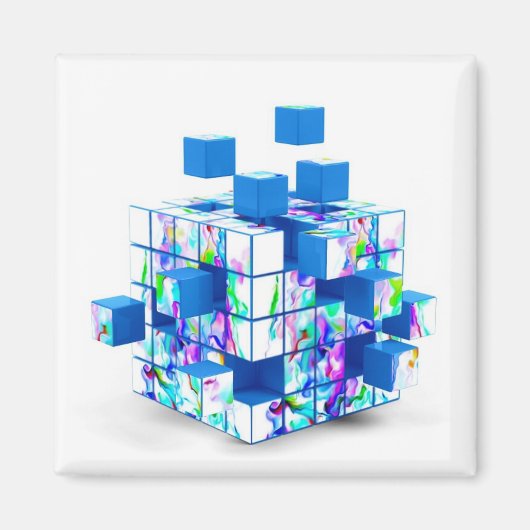 Aimant cube magique (Devant)
