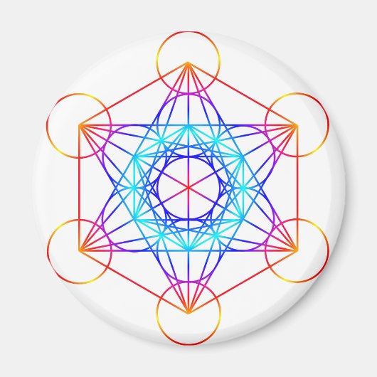 Aimant Cube Metatron (Couleur 2) (Devant)