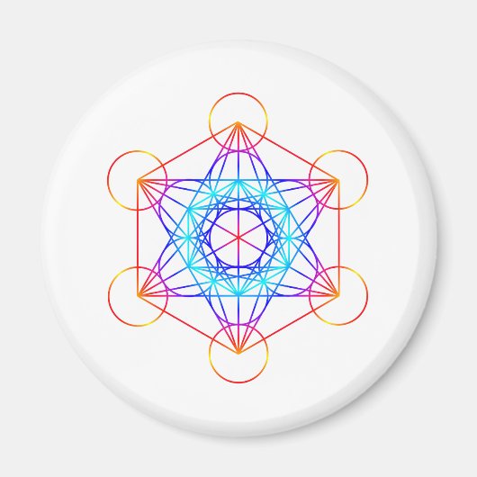 Aimant Cube Metatron (Couleur 2) (Devant)