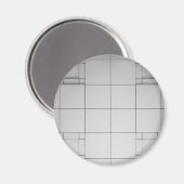 Aimant Cubes Abstraits (Recto/Verso)