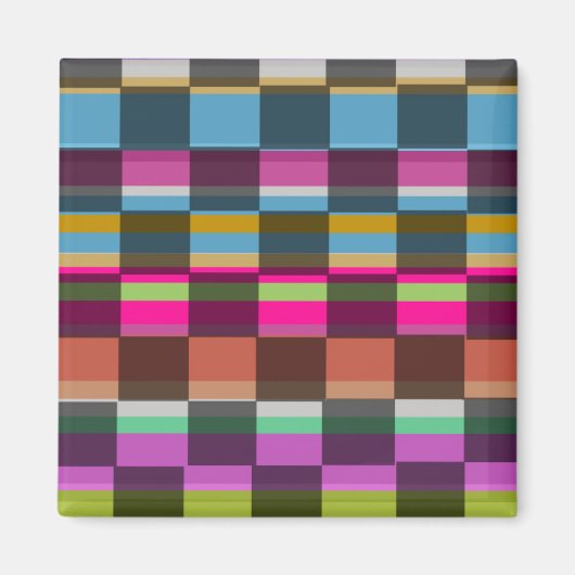 Aimant Cubes colorés (Devant)