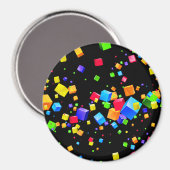 Aimant Cubes colorés 2 (Recto/Verso)