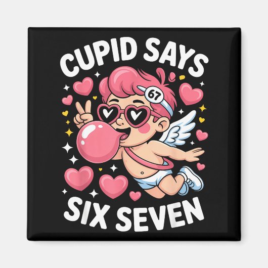 Aimant Cud dit 67 Six Sept Mème Bubble Gum Saint-Valentin (Devant)