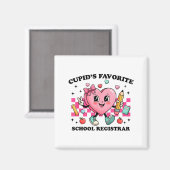 Aimant Cud’s Favorite School Registrar Valentines Funny C (Recto/Verso)