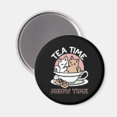 Aimant Cuddin en coupe - Tea Time adorable (Recto/Verso)