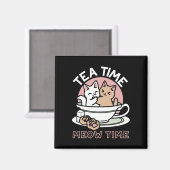 Aimant Cuddin en coupe - Tea Time adorable (Recto/Verso)