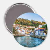 Aimant Cudillero, village de pêcheurs des Asturies. Espag (Recto/Verso)