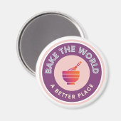 Aimant Cuire Le Monde Un Meilleur Endroit Pour Les Boulan (Recto/Verso)