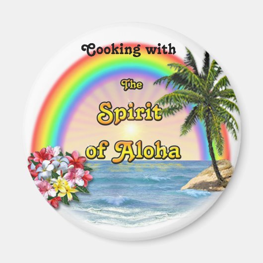 Aimant Cuisine avec l'Esprit d'Aloha (Devant)