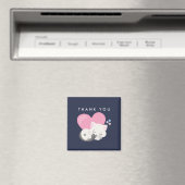 Aimant Cuisine Blanc Kitty Chat Merci couchage (In Situ (Lave-vaisselle))