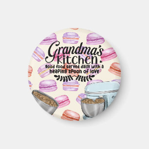 Aimant Cuisine de grand-mère Bonne nourriture servi tous