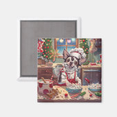 Aimant Cuisine de Noël Chinoise : Noël Festif (Recto/Verso)