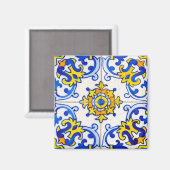 Aimant Cuisine en mosaïque murale d'Azulejo (Recto/Verso)