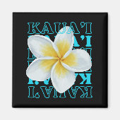 Aimant Cuisine Florale Tropicale Cute Hawaiian Kaua'i (Devant)