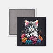 Aimant Cuisine grise et blanche avec fil (Recto/Verso)