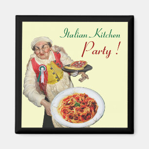 Aimant CUISINE ITALIENNE, crème