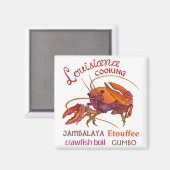 Aimant Cuisine Louisiane (Recto/Verso)