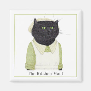 Aimant CUISINE MAID CAT Carré magnétique + Texte II