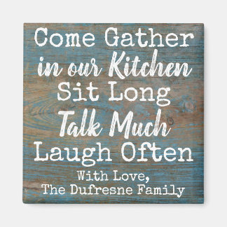 Aimant Cuisine personnalisée "Come Gather"