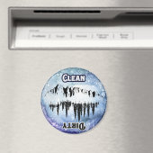 Aimant Cuisine propre et sale Plats Lave-vaisselle (In Situ (Lave-vaisselle))