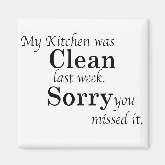 Aimant Cuisine sale (Devant)