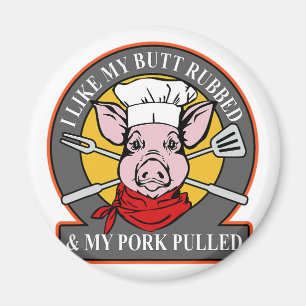 Aimant cuisinier cochon griller tirer mon porc barbecue g