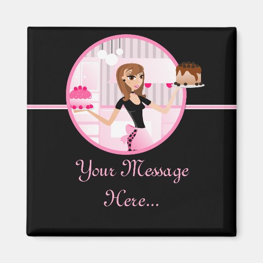 Aimant Cuisinier de boulangerie/pâtisserie Frigidaire Con (Devant)