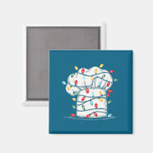 Aimant Cuisinier drôle Graphiques de Noël Lumières Amoure (Recto/Verso)