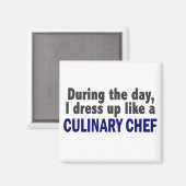 Aimant Cuisinier En Journée (Recto/Verso)