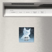 Aimant Cuite Kitten blanc avec de beaux yeux bleus (In Situ (Lave-vaisselle))