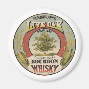 Aimant Cuivre fin Distillé Bourbon Whisky.
