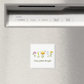 Aimant Cultiver des pensées positives fleurs (In Situ (Lave-vaisselle))