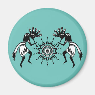 Aimant Culture amérindienne - Soleil Danser Kokopelli 1
