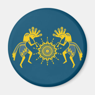 Aimant Culture amérindienne - Soleil Danser Kokopelli 6