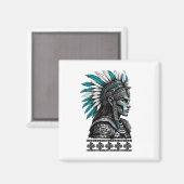 Aimant Culture aztèque peuple indigène maya (Recto/Verso)