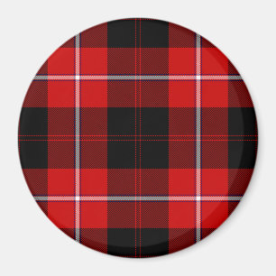 Aimant Cunningham Tartan rouge noir