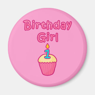 Aimant Cupcake Anniversaire Fille 1
