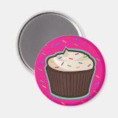Aimant Cupcake au chocolat (Recto/Verso)