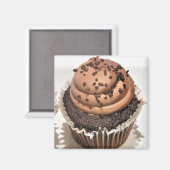 Aimant Cupcake au chocolat (Recto/Verso)