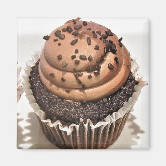 Aimant Cupcake au chocolat (Devant)