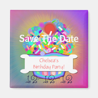 Aimant Cupcake Avec Arrosage Enregistrer La Date
