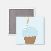 Aimant Cupcake bleu (Recto/Verso)