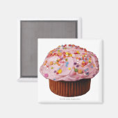 Aimant cupcake congelé avec arroses (Recto/Verso)