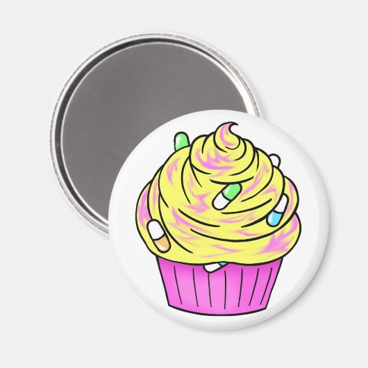 Aimant cupcake de codéine (Recto/Verso)