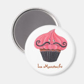 Aimant Cupcake et La Mustache (Recto/Verso)